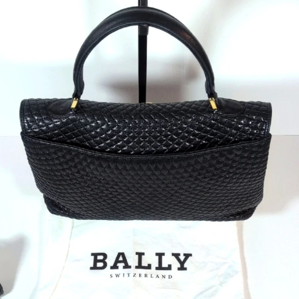 Bally Quilted Top Handle Bag and Wallet
